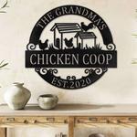 personalized chicken coop sign family chicken metal sign hen house 0