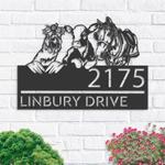 personalized chicken cow horse farmhouse farm animals address sign custom metal signs 0