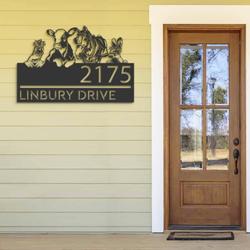 personalized chicken cow horse rabbit farmhouse farm animals address sign custom metal signs 1