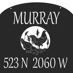personalized chicken farm address sign house number plaque custom metal sign 0