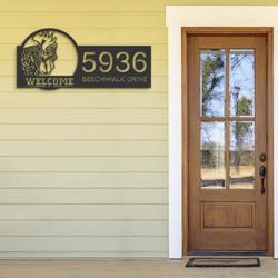 personalized chicken rooster farmhouse animal ranch address sign custom metal signs 1