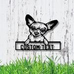personalized chihuahua custom metal sign 0