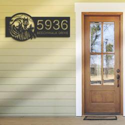 personalized chipmunk address sign custom metal signs 1