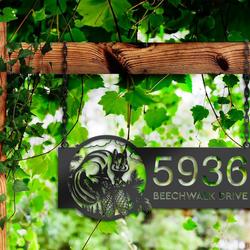personalized chipmunk address sign custom metal signs 2