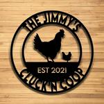 personalized cluckn coop sign metal chicken coop sign housefarm decor 0