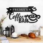 personalized coffee bar sign coffee bar metal wall decor coffee station sign birthday gift dad mom gift 0