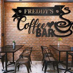 personalized coffee bar sign coffee bar metal wall decor coffee station sign birthday gift dad mom gift 2