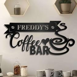 personalized coffee bar sign coffee bar metal wall decor coffee station sign birthday gift dad mom gift 3