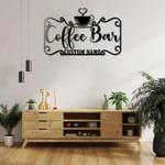 personalized coffee bar sign coffee lover gifts home bar kitchen decor housewarming gift 0