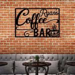 personalized coffee bar sign coffee metal sign coffee kitchen decor coffee lover gifts 0