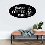 personalized coffee bar sign coffee station sign coffee shop sign home bar kitchen decor coffee lover gifts 0