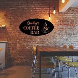 personalized coffee bar sign coffee station sign coffee shop sign home bar kitchen decor coffee lover gifts 2