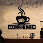 personalized coffee bar sign metal coffee bar decor kitchen wall decor cafe shop decor 0