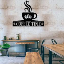 personalized coffee bar sign metal coffee bar decor kitchen wall decor cafe shop decor 1
