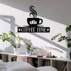 personalized coffee bar sign metal coffee bar decor kitchen wall decor cafe shop decor 2