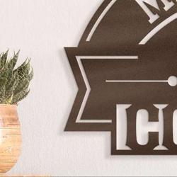 personalized coffee sign home bar coffee shop decor coffee decoration for kitchen gift for coffee lover metal wall art 1