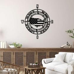 personalized compass sign coordinates sign american map independence day veteran day patriotic decor custom metal sign outdoor decor 1