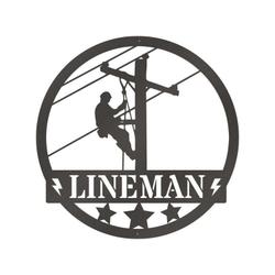 personalized construction lineman welder custom metal sign 1