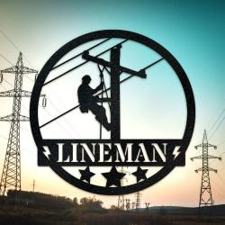 personalized construction lineman welder custom metal sign 2