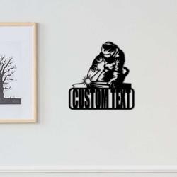 personalized construction welder custom metal sign 4