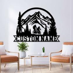 personalized couple cycling sign bicycle lover sign vanlentines day gift cycling gifts 6