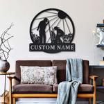 personalized couple gardening farmhouse garden decorative custom metal sign 0