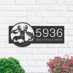 personalized deer fish duck address sign custom metal signs 0