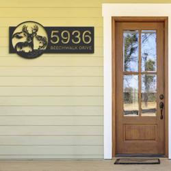 personalized deer fish duck address sign custom metal signs 1
