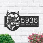 personalized deer forest wild life address sign custom metal signs 0