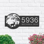 personalized deer in woodland address sign custom metal signs 0