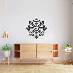 personalized dharmachakra dharma wheel for meditation room yoga studio home decor custom metal sign 3