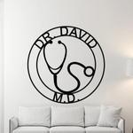 personalized doctor metal signs wall decor for office custom nurse sign 0