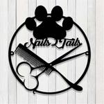 personalized dog grooming sign pet salo name sign groomer gifts pet lover sign 0
