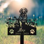 personalized dog memorial stake labrador retriever dog grave marker dog memorial gifts custom metal signs 0