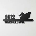 personalized duck address sign house number plaque custom metal sign 0