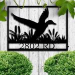 personalized duck hunting mallard address sign family name gift for hunting lover gift for duck hunter metal house numbers 0