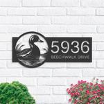 personalized duck loon address sign custom metal signs 0