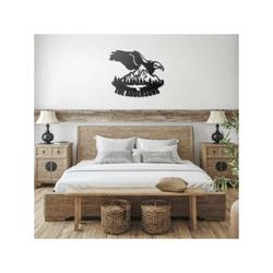 personalized eagle over mountain sign wildlife address sign patriotic decor custom metal sign 3
