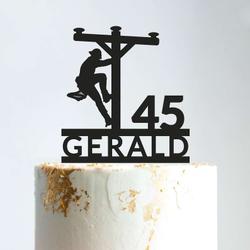personalized electrician birthday gift for men custom metal sign 1