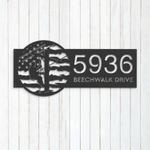 personalized electrician lineman us flag custom metal sign address sign house number hanging 0