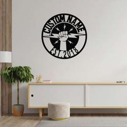 personalized electrician metal wall art electrical workers electrician retirement gift custom metal sign 1