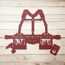 personalized electrician tool belt lineman name custom metal sign 1