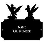 personalized fairies address sign garden house number plaque custom metal sign 0