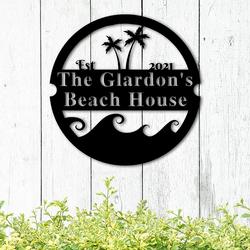 personalized family pool sign swimming pool summber beach house decor 3
