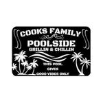 personalized family poolside sign pool bar signs swimming pool metal sign tiki bar sign pool oasis sign patio decor housewarming gift 0