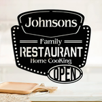 personalized family restaurant customized home cooking cut metal sign decorative signs bar decorations 0