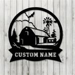 personalized farming farmhouse custom name cut metal sign farmhouse wall decor 0