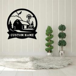 personalized farming farmhouse custom name cut metal sign farmhouse wall decor 2