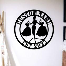 personalized fashion shop clothings store wall art dressing room fitting room decor custom metal sign 1