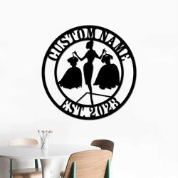 personalized fashion shop clothings store wall art dressing room fitting room decor custom metal sign 3